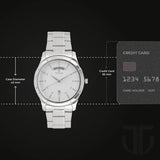 Men's Classique White Round Dial Watch - NT1767SM01