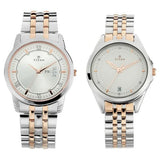 Unisex Pair Bandhan White Round Dial Pair's Watch - NT17742565KM01