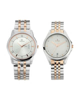 Unisex Pair Bandhan White Round Dial Couple Watch - NT17742565KM01