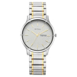 Men's Karishma Silver White Round Dial Watch - NT1775BM02