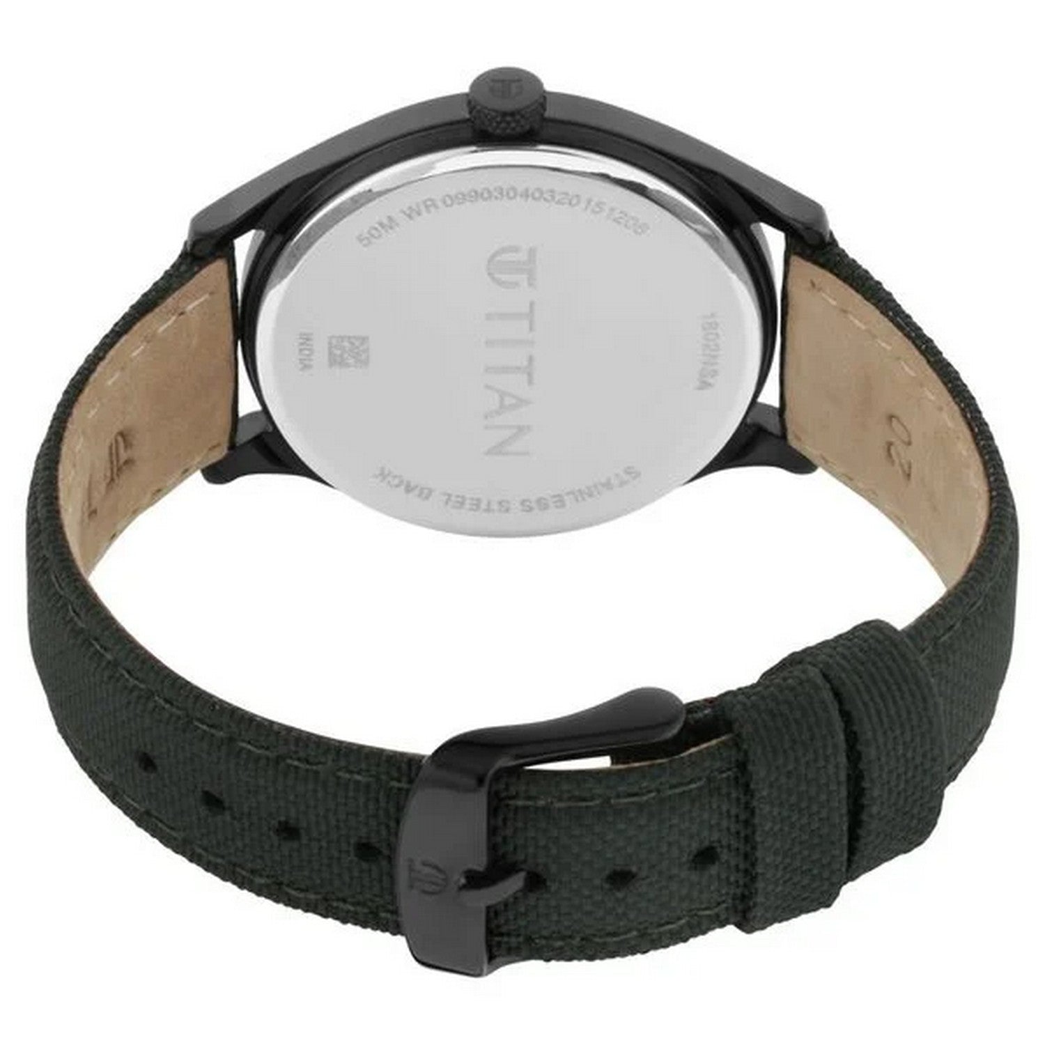 Men's Classique Green Round Dial Watch - NT1802NL02