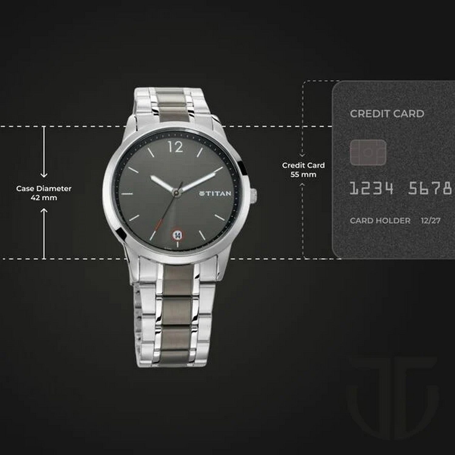 Men's Classique Anthracite Round Dial Watch - NT1806KM01