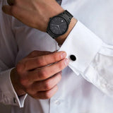 Men's Classique Black Round Dial Watch - NT1806NM01