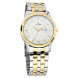 Men's Karishma Silver White Round Dial Watch - NT1824BM01
