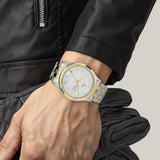 Men's Karishma Silver White Round Dial Watch - NT1824BM01