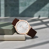 Men's Karishma Silver White Round Dial Watch - NT1824WL02