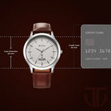 Men's Karishma Silver White Round Dial Watch - NT1825SL15