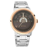 Men's Regalia Brown Round Dial Watch - NT1828KM02