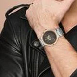 Men's Regalia Brown Round Dial Watch - NT1828KM02