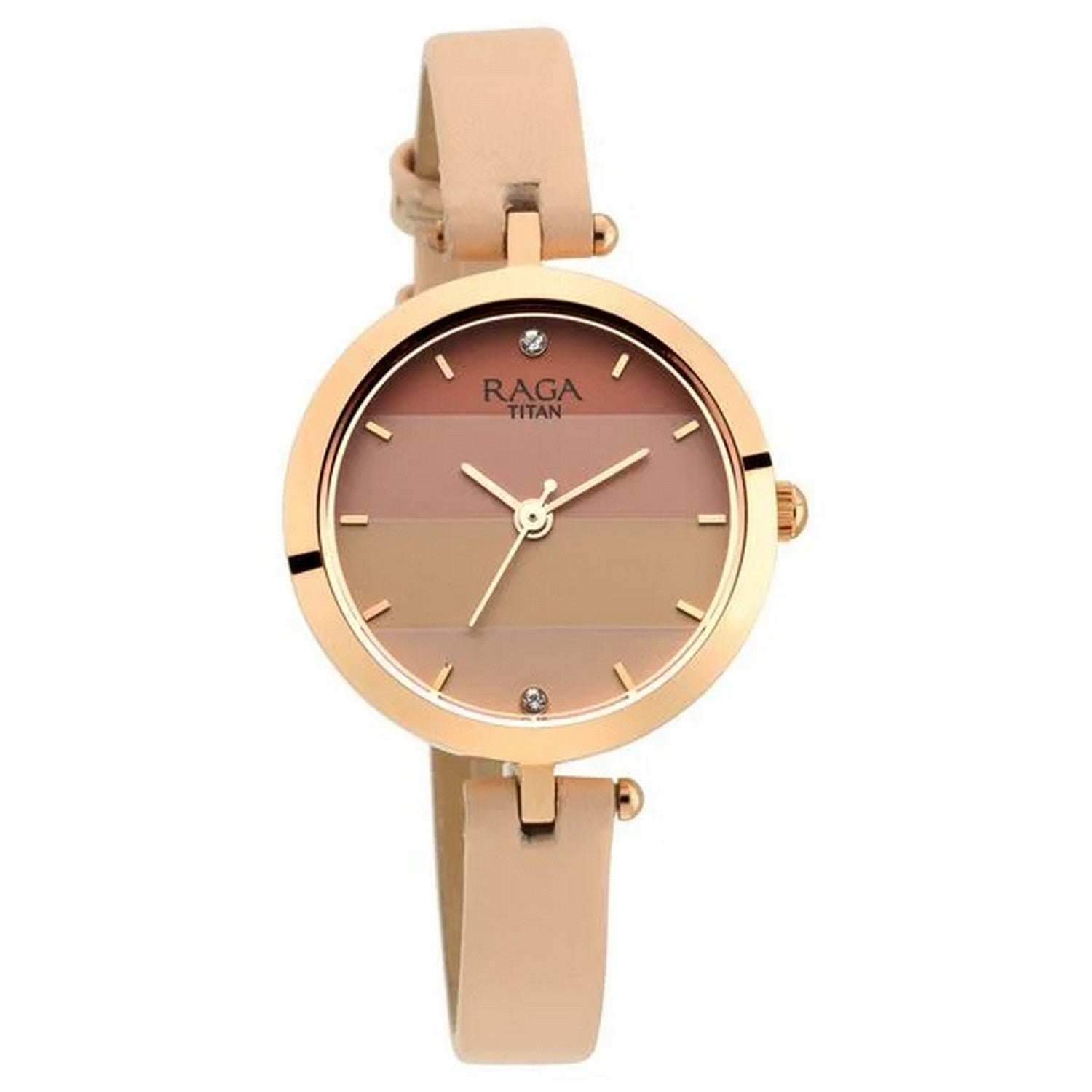 Women's Pink Round Dial Watch - NT2606WL02