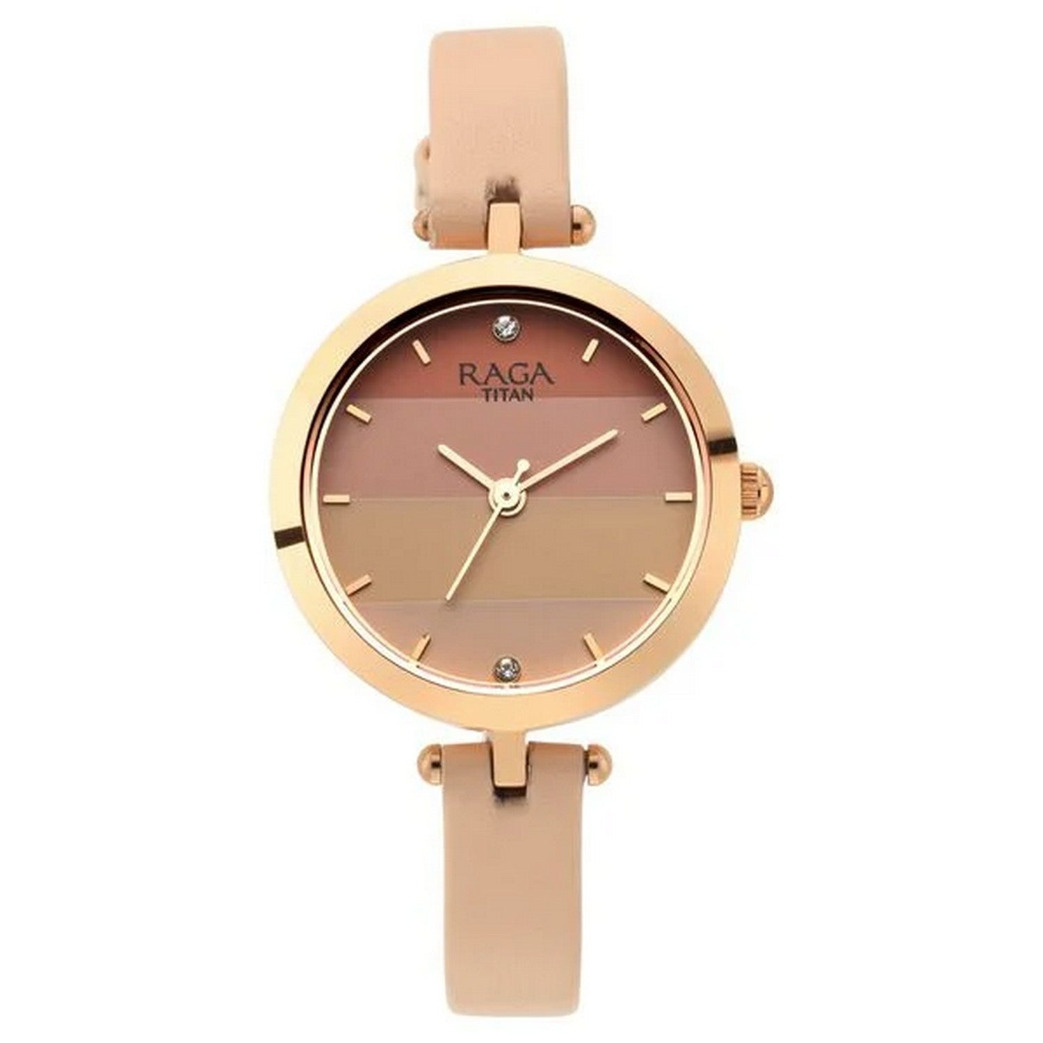 Women's Pink Round Dial Watch - NT2606WL02
