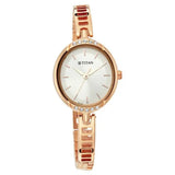 Women's Karishma Silver White Oval Dial Watch - NT2637WM01