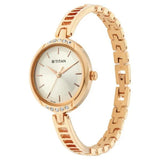 Women's Karishma Silver White Oval Dial Watch - NT2637WM01