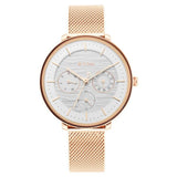 Women's Workwear Silver White Round Dial Watch - NT2651WM02