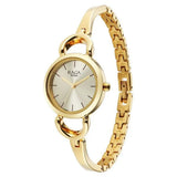 Women's Champagne Round Dial Watch - NT2724YM01