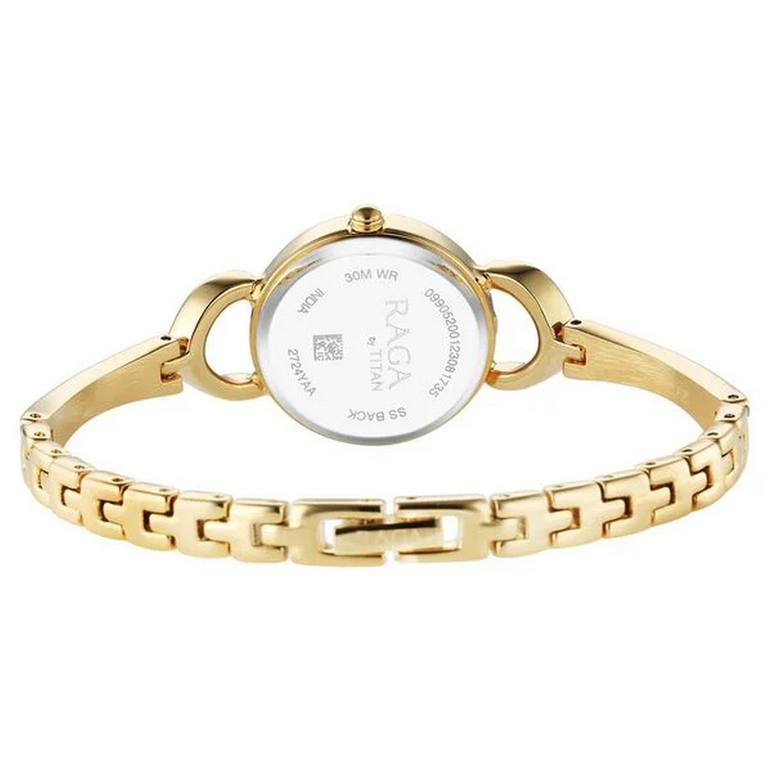 Women's Champagne Round Dial Watch - NT2724YM01