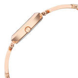 Women's Rose Gold Copper Round Dial Watch - NT2725WM01