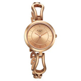 Women's Rose Gold Copper Round Dial Watch - NT2727WM01