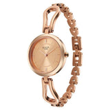 Women's Rose Gold Copper Round Dial Watch - NT2727WM01
