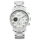 Men's Sporty White Round Dial Watch - NT3227SM02