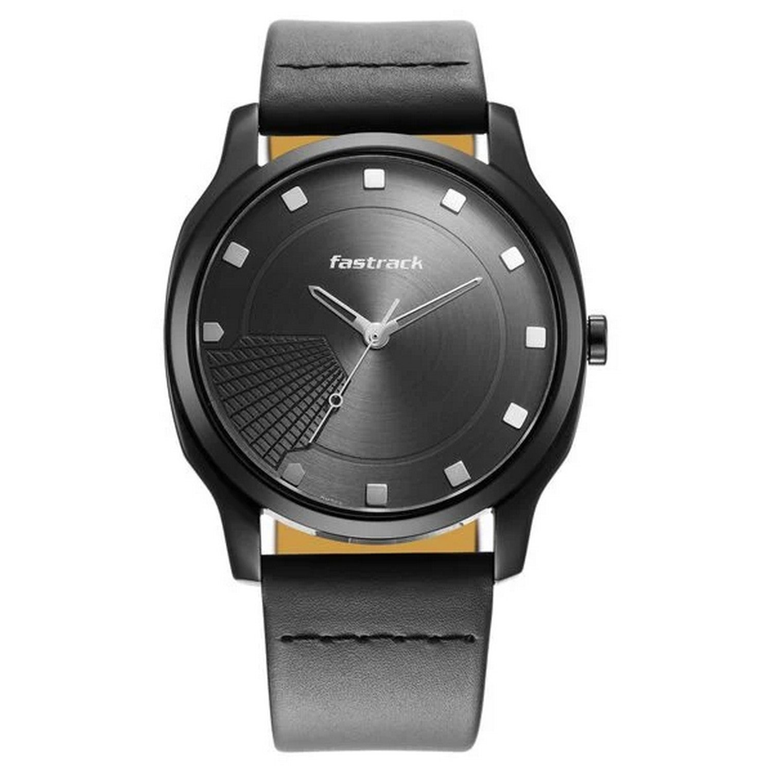 Men's Casual Anthracite Square Dial Watch - NT3255NL01
