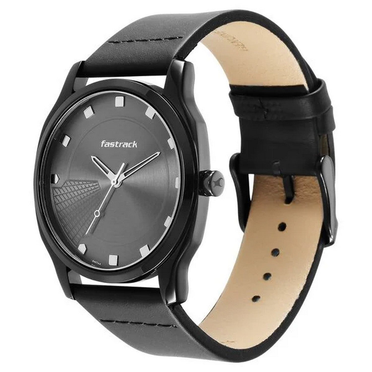 Men's Casual Anthracite Square Dial Watch - NT3255NL01