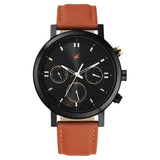 Men's Sporty Black Round Dial Watch - NT3287KL01