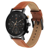 Men's Sporty Black Round Dial Watch - NT3287KL01