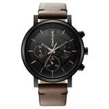Men's Fashion Black Round Dial Watch - NT3287NL01