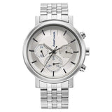 Men's Fashion Silver Round Dial Watch - NT3287SM01