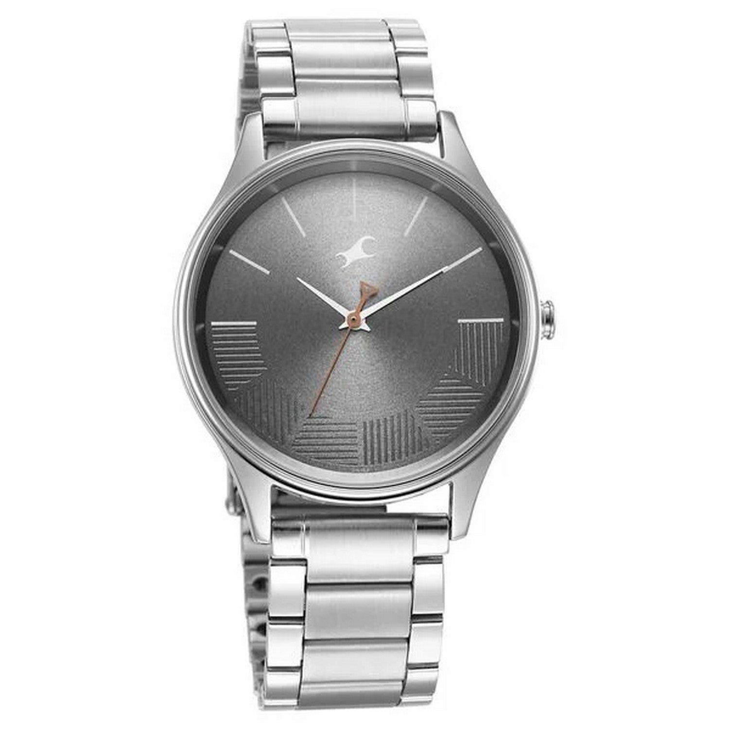 Men's Casual Grey Round Dial Watch - NT3291SM01