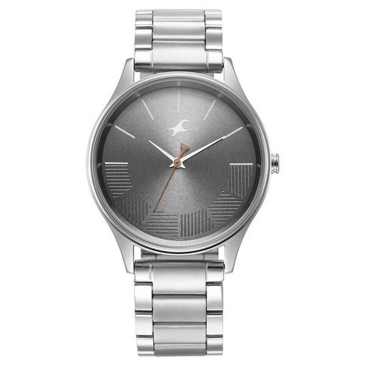 Men's Casual Grey Round Dial Watch - NT3291SM01