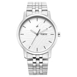 Men's Fashion Silver Round Dial Watch - NT3295SM01