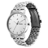 Men's Fashion Silver Round Dial Watch - NT3295SM01