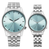 Unisex Mixmatched Blue Round Dial Pair's Watch - NT33056296SM02