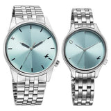 Unisex Mixmatched Blue Round Dial Pair's Watch - NT33056296SM02