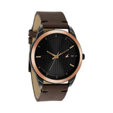 Men's Casual Black Round Dial Watch - NT3308KL01