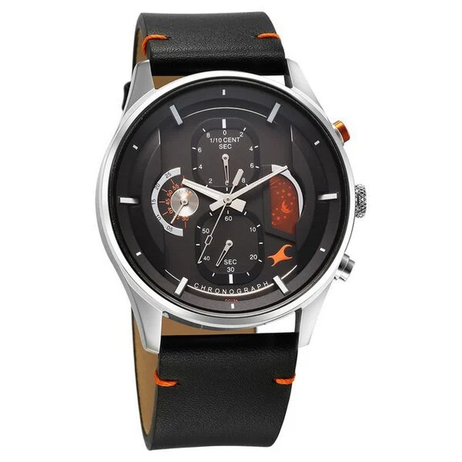 Men's Fashion Black Round Dial Watch - NT3315KL01
