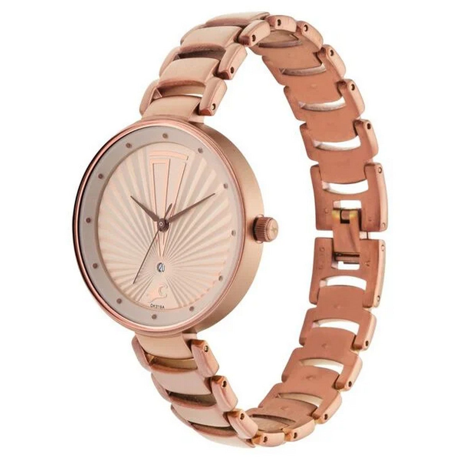 Women's Fashion Pink Round Dial Watch - NT6216QM01