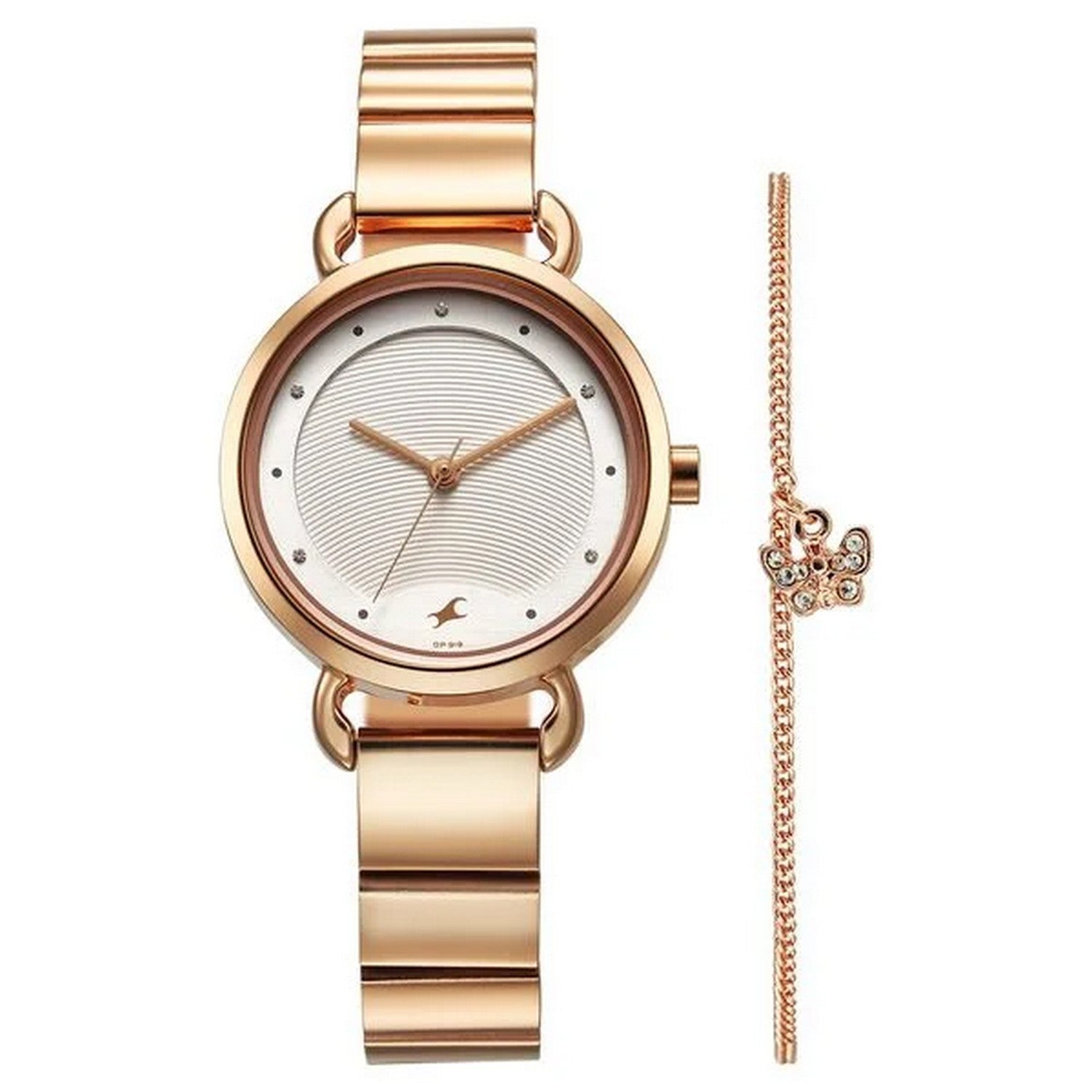 Women's Fashion Silver Round Dial Watch - NT6221WM02F