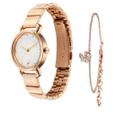 Women's Fashion Silver Round Dial Watch - NT6221WM02F