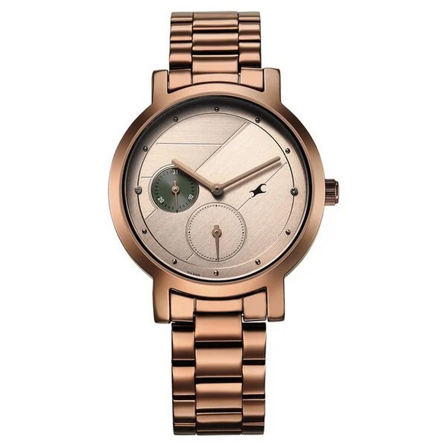 Women's Fashion Brown Round Dial Watch - NT6225QM01