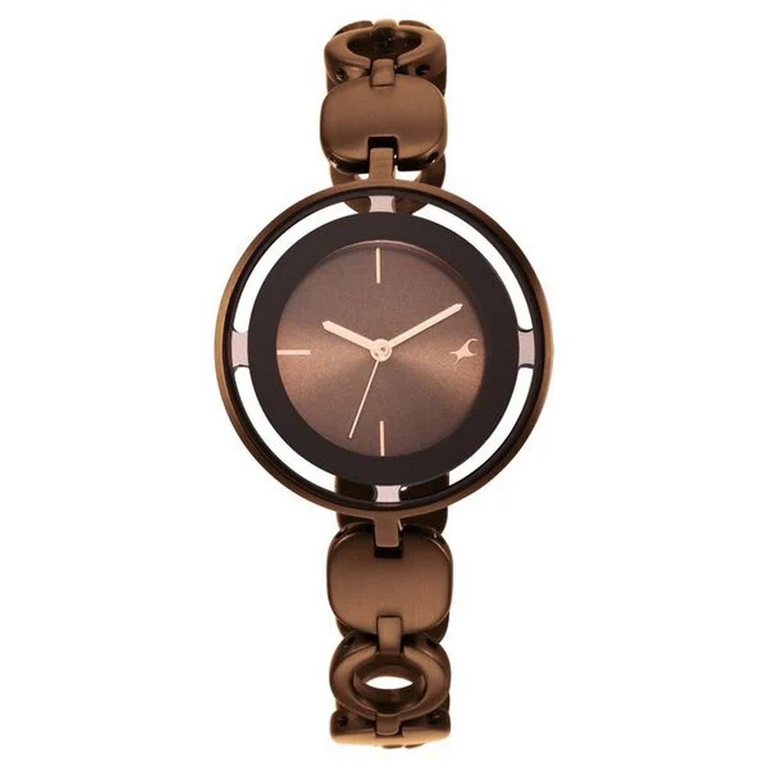 Women's Fashion Brown Round Dial Watch - NT6237QM01