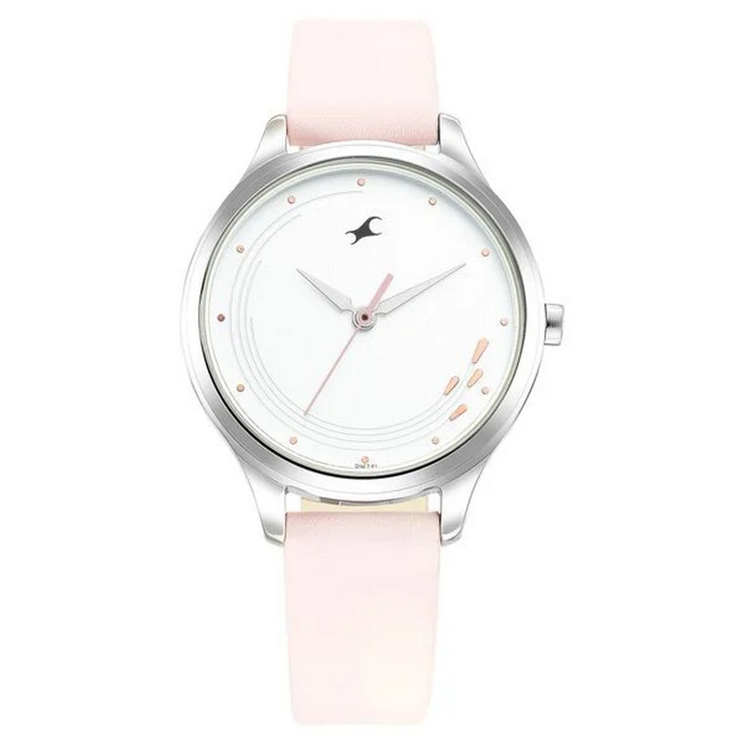Women's Casual White Round Dial Watch - NT6248SL01