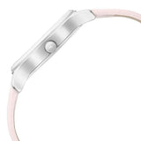 Women's Casual White Round Dial Watch - NT6248SL01