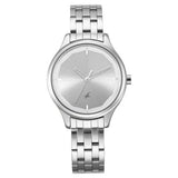 Women's Casual Silver Round Dial Watch - NT6248SM01