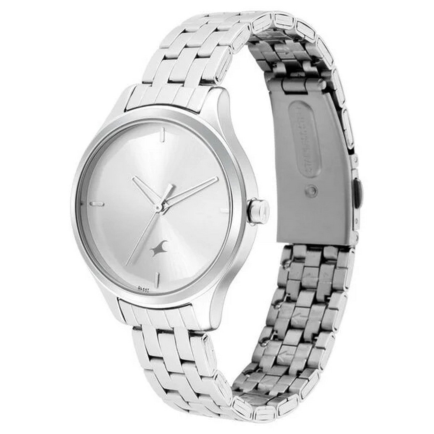Women's Casual Silver Round Dial Watch - NT6248SM01