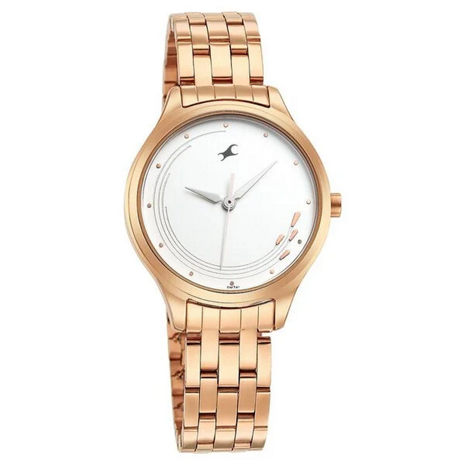 Women's Casual White Round Dial Watch - NT6248WM02