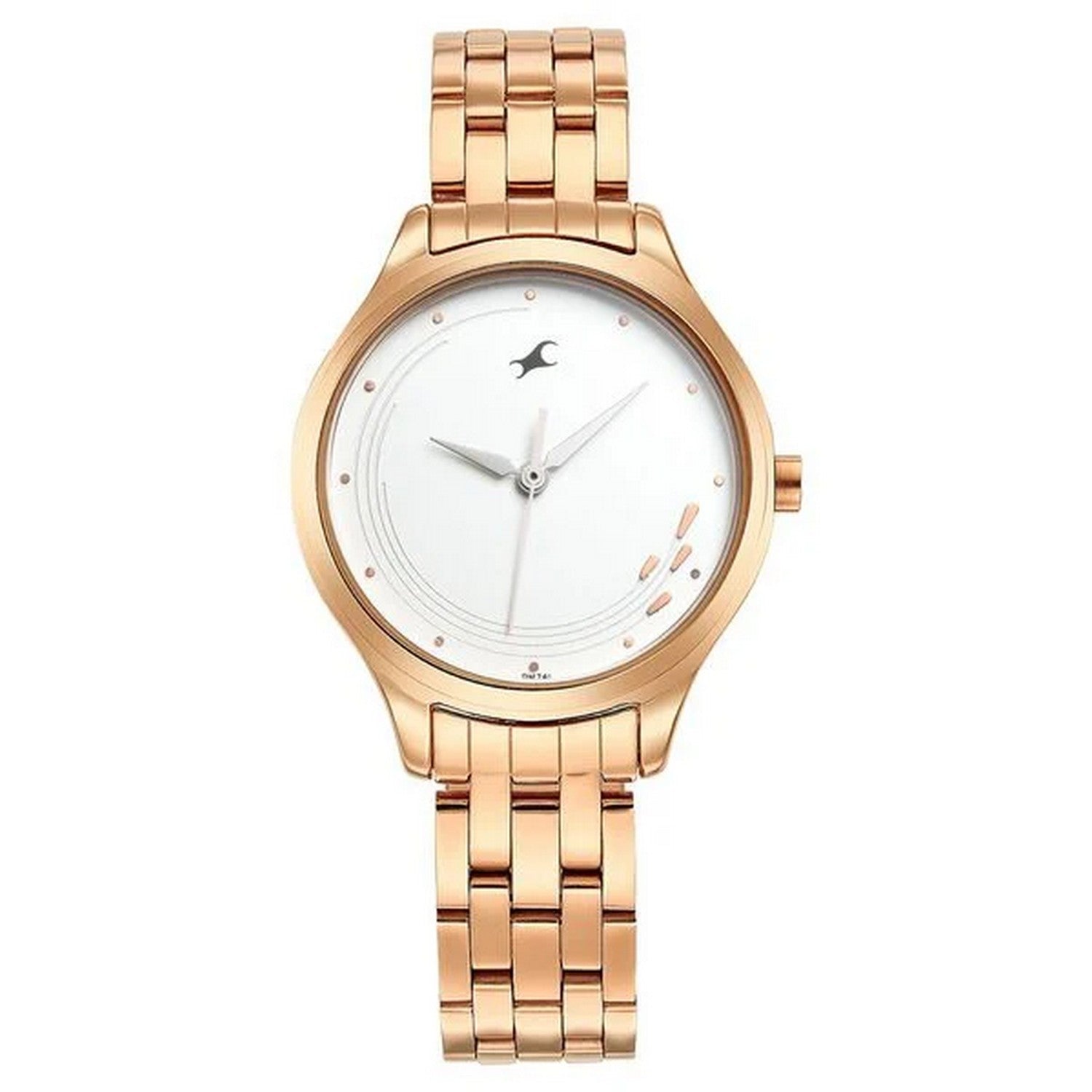 Women's Casual White Round Dial Watch - NT6248WM02