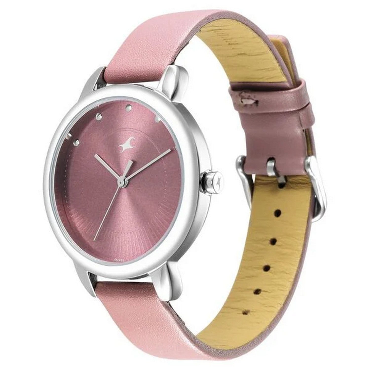 Women's Casual Violet Round Dial Watch - NT6282SL02
